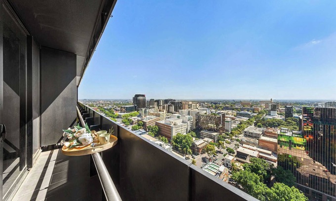 Carlton South Apartment | Inviting 2BR Apartment with City Views Near Melbourne Central