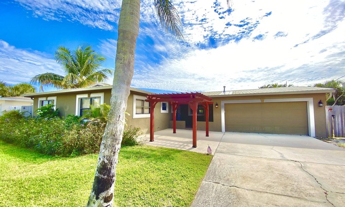 South Patrick Shores House | Beachfront Retreat with Pool, Bikes & Paddleboard Awaits
