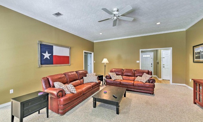 College Station House | Inviting College Station Home with Patio and Fireplace