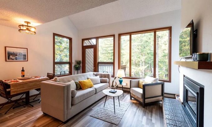 Glacier Condo | Inviting Condo Retreat with Pool, Hot Tub & Sauna