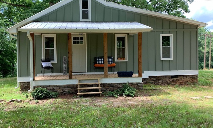 Madison House | Charming Cottage Retreat by the Dan River - Top Rated Stay