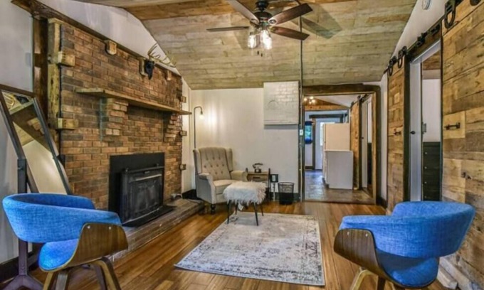 Asheville Cabin | Inviting Creekside Cabin with Hot Tub and Sauna Escape