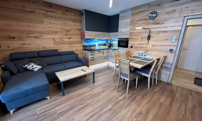 Ricky v Orlickych horach Apartment | Cozy apartment close to ski centre Říčky, ideal for a family or couple.