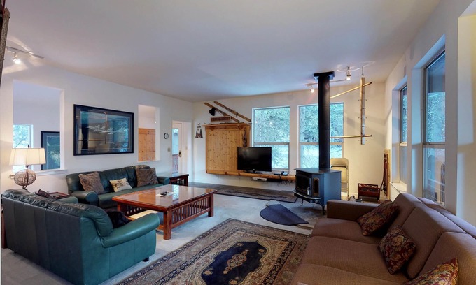 Big Creek House | Inviting Mountain Retreat with Decks & Woodland Views