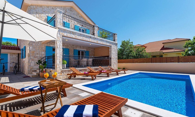 Privlaka House | Discover a Serene Dalmatian Stone Villa with Pool
