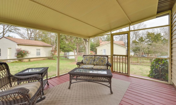 Matthews House | Pet-Friendly Retreat with Yard Near Downtown Matthews!