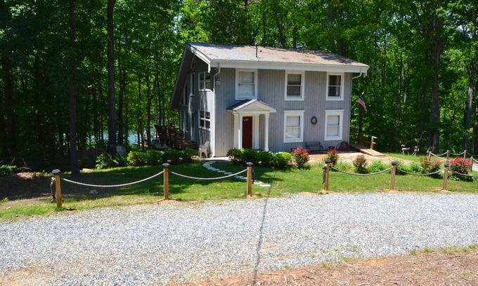 Cumming Cabin | Charming Lake Cabin with Pool and Spectacular Water View