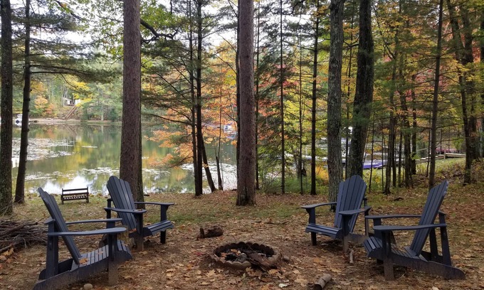 Woodruff Cabin | Inviting Lakefront Cabin with Ocean and Lake Views