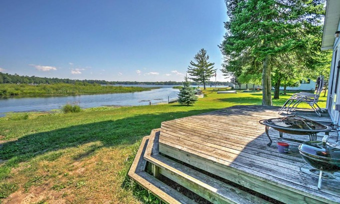 Long Lake House | Ideal Lakefront Hale Cabin with Boat Ramp Access & Pets Welcome