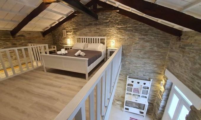 Paleopolis Apartment | Charming Andros Loft Steps from the Beach with Ocean Views