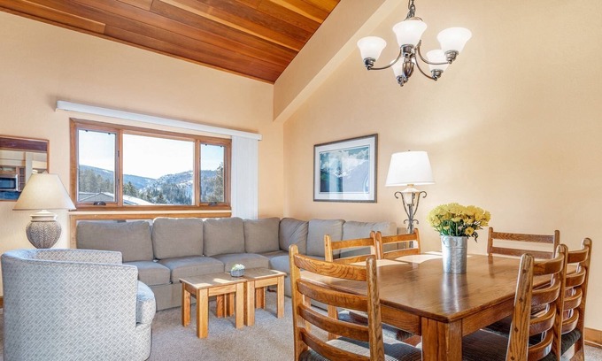 Highland Meadows Condo | Cozy Lofted Condo with Resort Style Amenities! Picturesque Views! Free Shuttle and Parking! #301