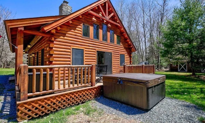 Jewett House | Cozy Cabin Retreat with Private Hot Tub and Family Amenities