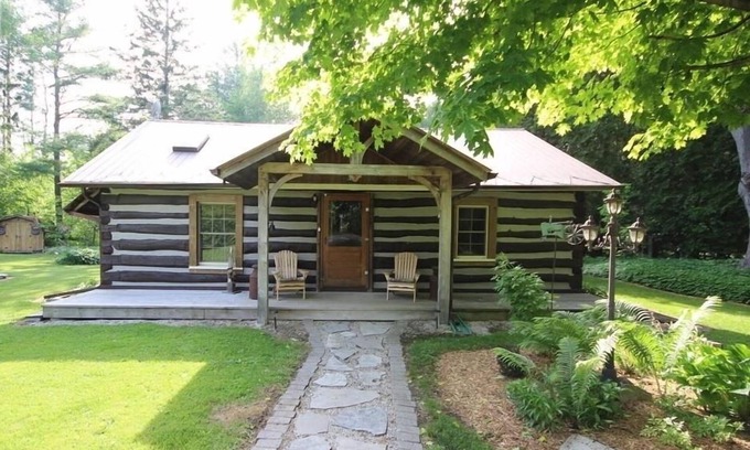 Central Huron Cottage | Charming Log Cabin Retreat - Steps from Lake Huron!