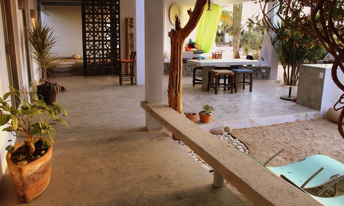Todos Santos House | Inviting Lounge with Pool and Oceanfront Serenity