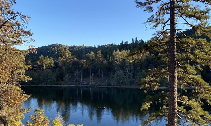 Crestline Apartment | Enchanting Mountain Getaway at Lake Gregory - Rated 9.8