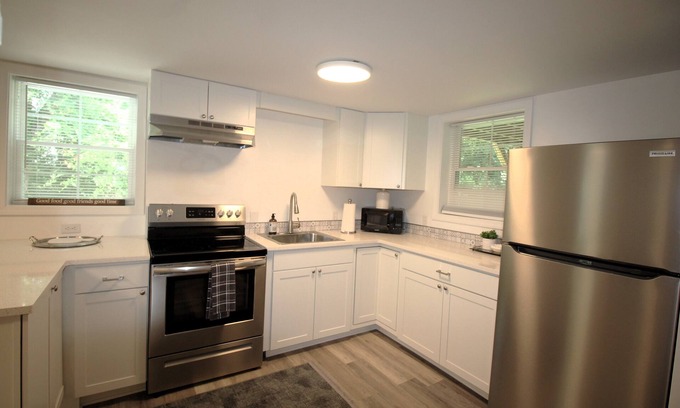 Marion House | Modern Lower Level Duplex in Marion with Ocean View