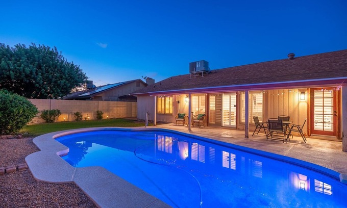 Foxfire House | Inviting Retreat: Pool, Spa & Near State Farm Stadium