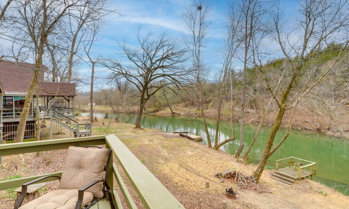 Hardy Cabin | Charming Riverfront Cabin with Spa & Pet-Friendly Options