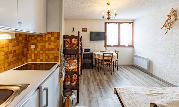 Montgellafrey Apartment | Cozy studio for 2 with kitchenette, close to slopes and shops