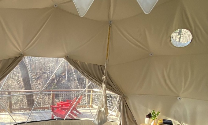 Wallkill House | Enchanting Geo-Dome Retreat with Spa & Private Hiking Access