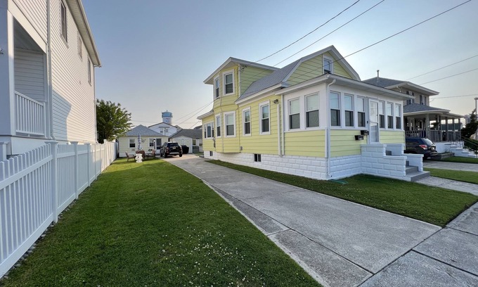 North Wildwood House | Coastal Gem: Remodeled Historical Home Steps from the Beach