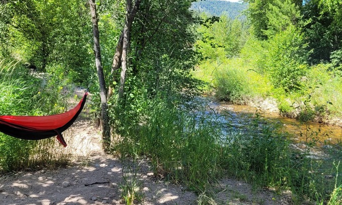 Okanagan-Similkameen Cabin | cozy studio cabin on 20 scenic acres over looking mountains and Hayes creek