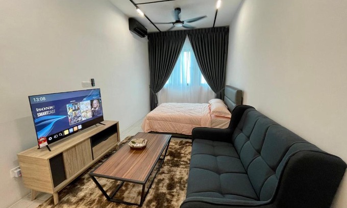Central Seberang Perai Apartment | Inviting Suite at Meritus Residensi Perai with Pool Access