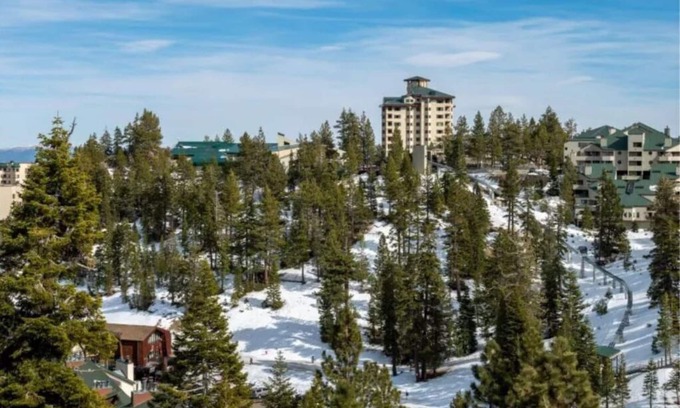 Tahoe Village Apartment | Inviting Suite with Pool Access & Relaxing Hot Tub