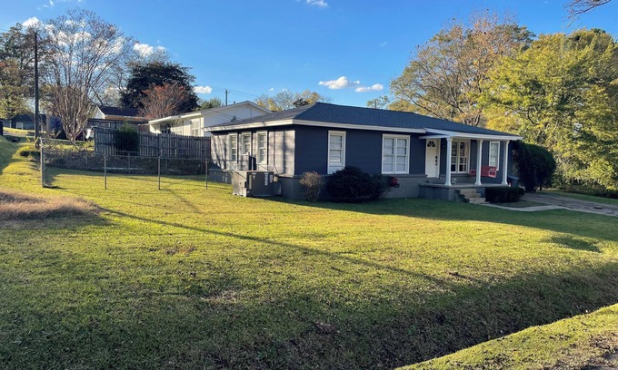 Starkville House | Inviting Two-Bedroom Home with Large Covered Deck