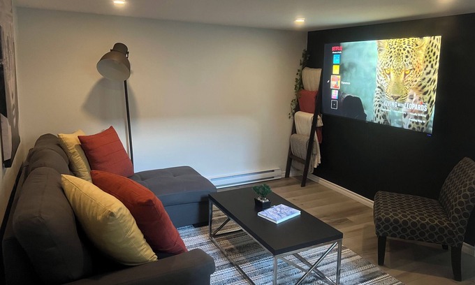 Dieppe Apartment | Comfortable Two Bedroom Apartment Steps from Trails & Dining
