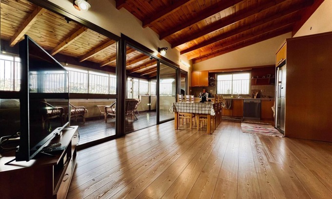 Nazareth Apartment | Charming Wood Apartment with Scenic Views of Nazareth