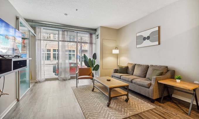 Mill District Apartment | Inviting CozySuites Mill District: Pool, Gym & Pet Friendly