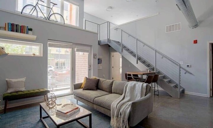 Cole-Noble District Apartment | Relaxing CozySuites: Stylish Apts near Monument Circle