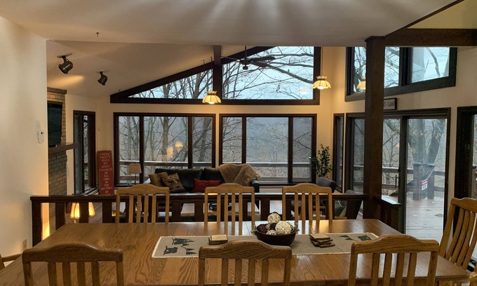 Conneaut House | Creek side retreat and breathtaking views! Moments from hunting and fishing!