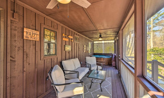 Foxfire Estates Cabin | Pet-Friendly Creekside Cabin in the Blue Ridge Mountains