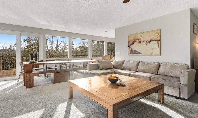 Lacey House | Idyllic Creekside Retreat with Kayaks, Fireplace & Pet Friendly