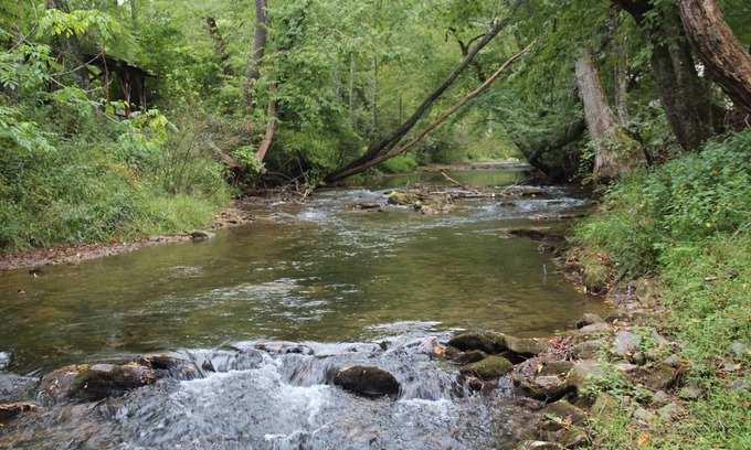 Blue Ridge Cottage | Tranquil Creekside Cottage near Fightingtown Creek