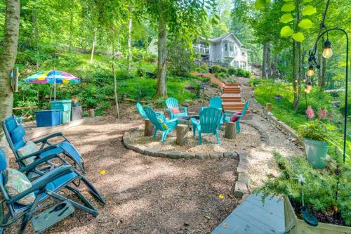 Hendersonville Apartment | Inviting Creekside Hendersonville Retreat with Hot Tub Fun