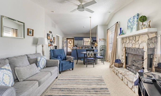 Franklin Villa | Experience Creekside Mountain Villa with Fireplace & Pool