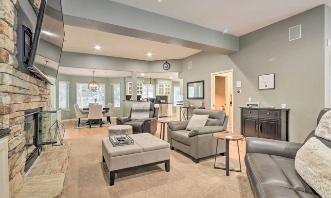 Post Falls House | Cozy Crystal Bay Home with Fireplace & Breathtaking Views
