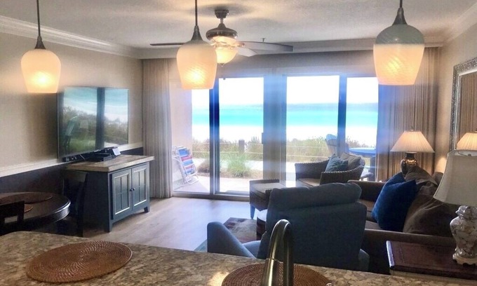 Crystal Beach Condo | Beachfront Bliss at Crystal Sands 115A - Top Rated Stay!