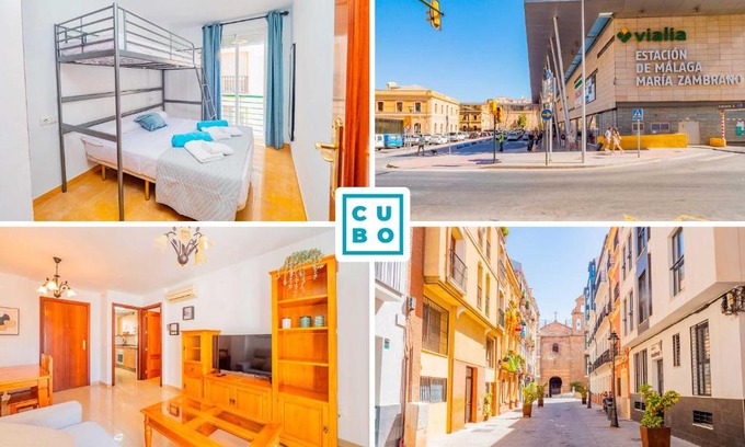 Perchel Sur Apartment | Family-Friendly Stay at Cubo's Cuartelejo Malaga Apartment