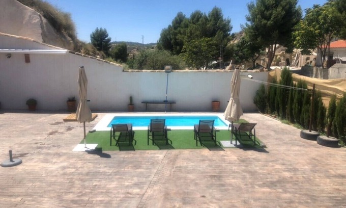 Cortes de Baza Cottage | Idyllic Cueva Cortes de Baza with Private Pool & Spa