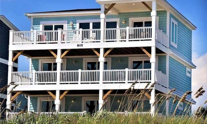 Yaupon Beach House | Serene Oceanfront Escape at Current Sea with Pool Access