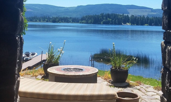McKenna Villa | Enchanting Lakefront Castle Villa with Hot Tub & Breakfast