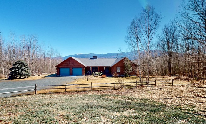 Easton House | Cozy Log Home with Games, Deck & Scenic Mountain Views