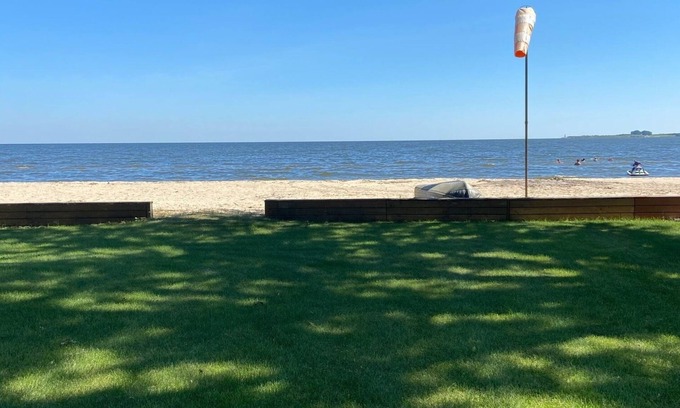 Bay City House | Cozy Beach House on Saginaw Bay with Private Hot Tub