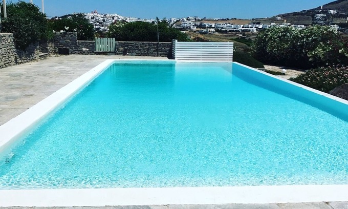 Piso Livadi House | Serene Cycladic Villa with Infinity Pool & Ocean Views