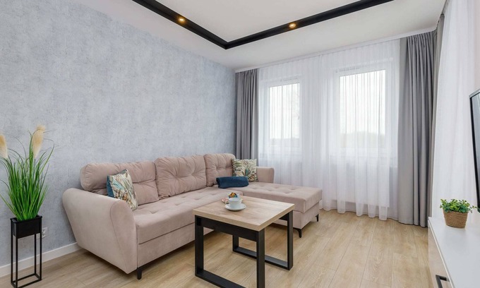 Kolobrzeg Apartment | Comfortable Stay at Cztery Pory Roku B51 with Balcony