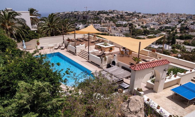 Mellieħa Heights Villa | Relax at D View 4 You: Oceanfront Pool & Family Amenities
